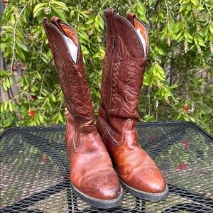 Vintage Cognac Cowboy & Western Boots Classic Design